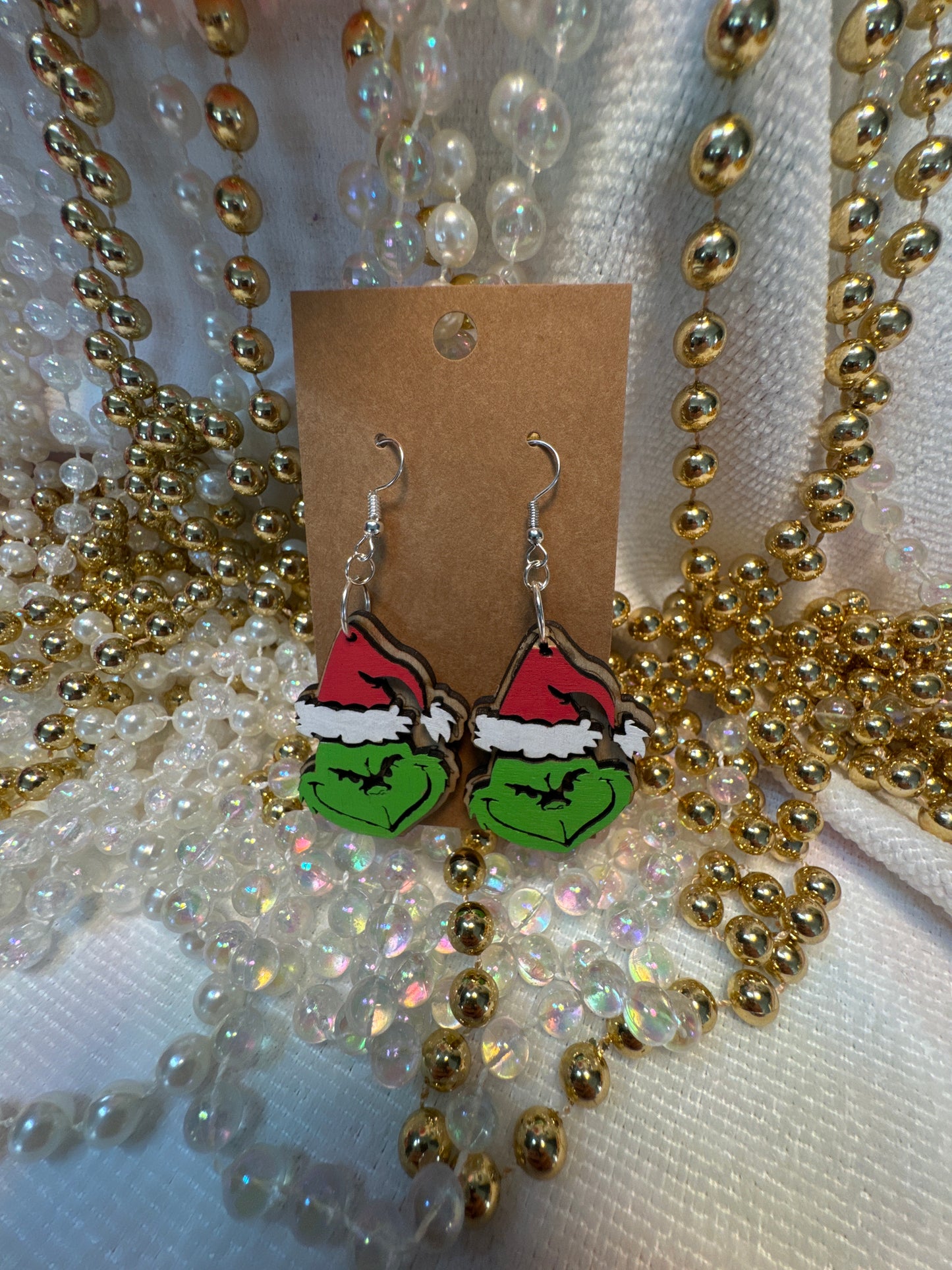 Dangle Grinch Earrings