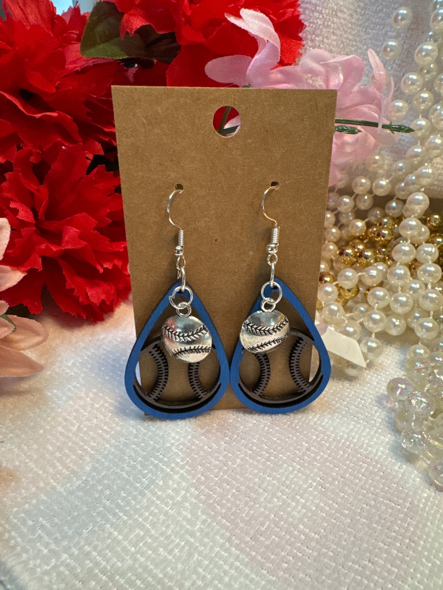 Baseball Earrings