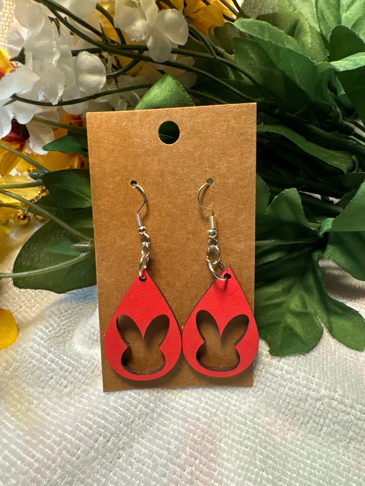 Playboy Bunny Red Earrings