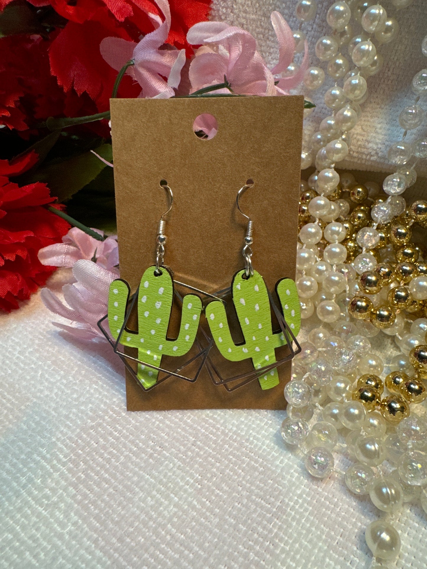 Cactus Dangle Earrings